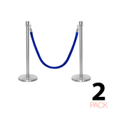 2-pakning - Flexibarrier Stolpe & Tau Barrieresett - Premium – inkl. A4 Informasjonsskilt