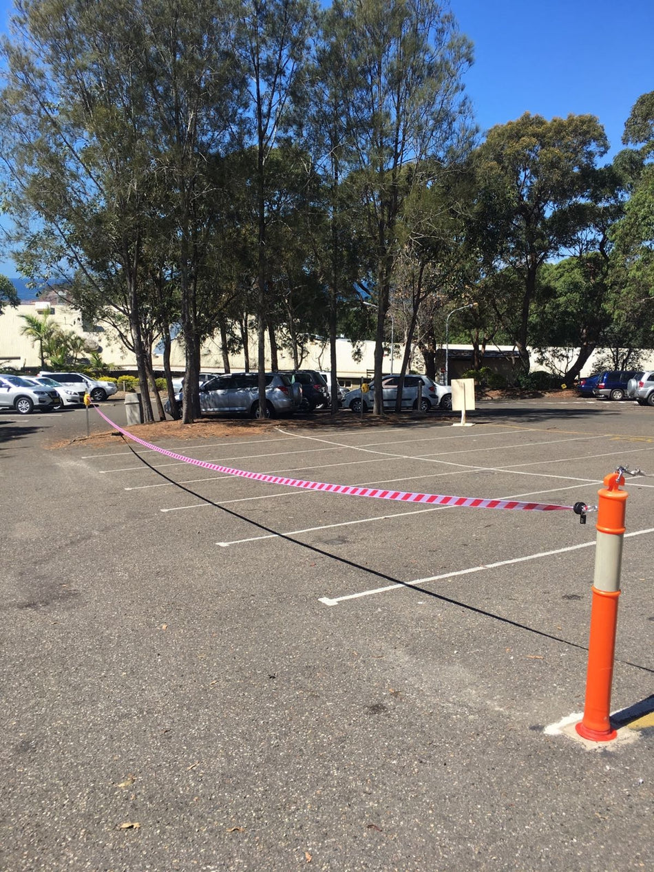 Flexibarrier Sikkerhetsbarriere Rull - Kraftig barrierebelte (9-18m)