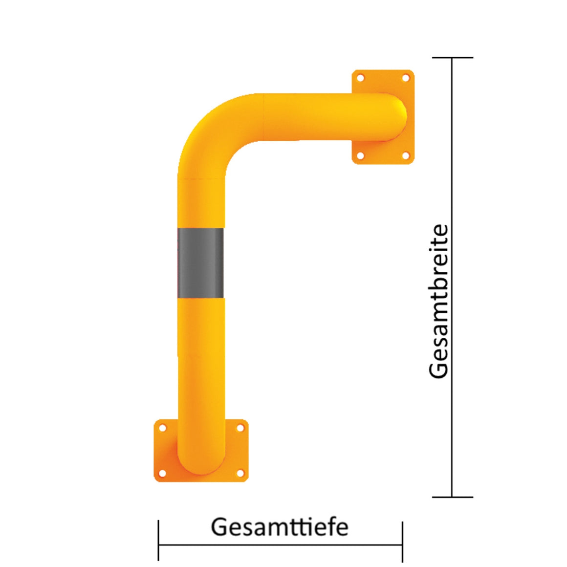 Anti-Nudge Hoop 90°One Sided, deep Version