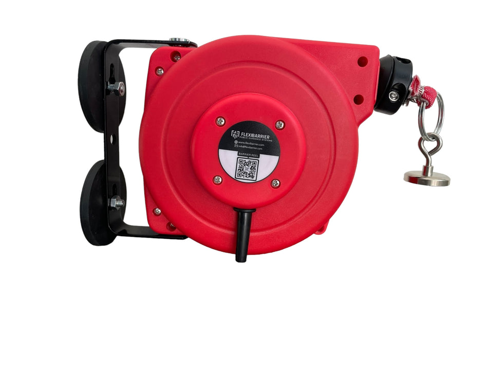 Flexibarrier Sikkerhetsbarriere Rull -Magnetisk- Kraftig barrierebelte (9-18m)
