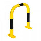 Black Bull Protection Guard mat, medium-duty indoor use, 600 x 500 mm, yellow and black color.