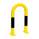 Black Bull Protection Guard mat, medium-duty outdoor use, 600 x 360 mm, yellow and black color.