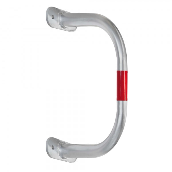 BLACK BULL SafeWall Protection Guard - Outdoor Use - 350 x 500mm - Silver with Red Reflective Bands