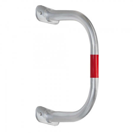 BLACK BULL SafeWall Protection Guard - Outdoor Use - 350 x 500mm - Silver with Red Reflective Bands