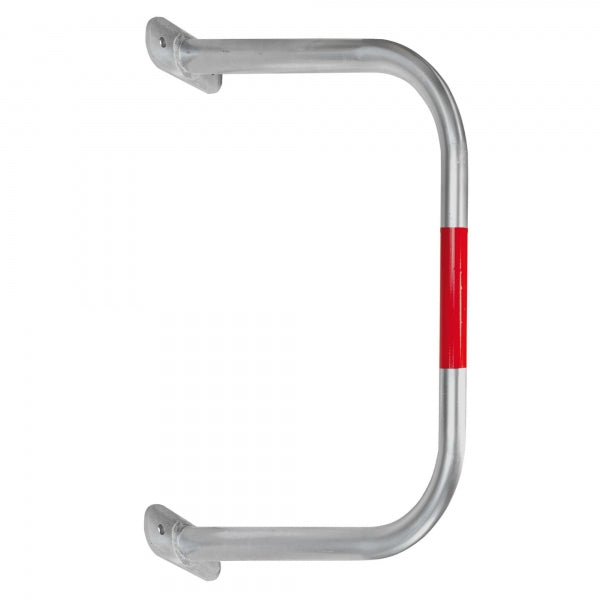 BLACK BULL SafeWall Protection Guard - Outdoor Use - 600 x 750mm - Silver with Red Reflective Bands