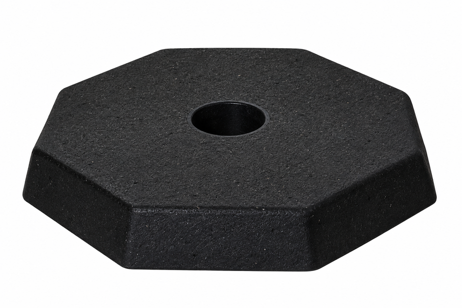 Flexibarrier kraftig gummibase for 60mm stolper – 6.9 kg