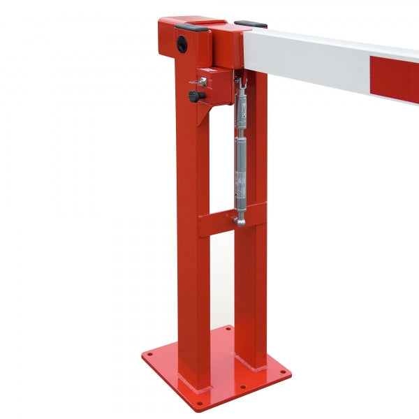 COMPACT access control boom gate with gas damper for industrial estates and logistics centres