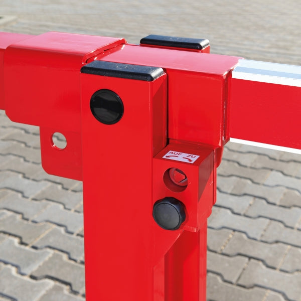 COMPACT boom barrier system featuring counterweight design and support arm