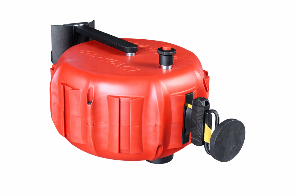 Veggkassett Uttrekkbare avsperringsbånd – Beltrac Jettrac (25 m Utelrekkelige bånd)