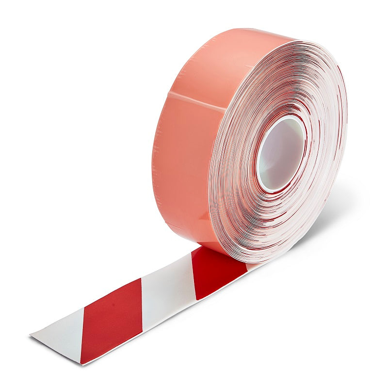 Floor Marking Tape H6901A Red White PermaStripe 75mm