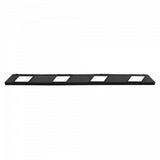 Park-AID Wheel Stop, 1,800 mm, black with white reflective panels, fixing bolts included