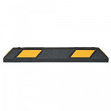 Park-AID Wheel Stop, 900 mm, black with yellow reflective panels, fixing bolts included
