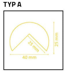 Kantbeskyttelse PROFIL TYPE A – Selvheftende