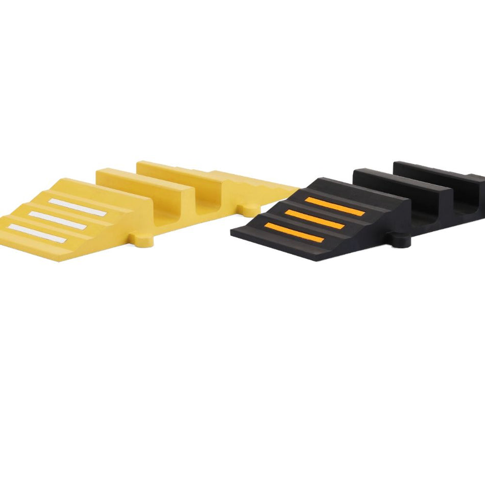 CRASH STOP Slange- og kabelbeskytter – Kraftig, 2-kanals (Gul eller Svart)