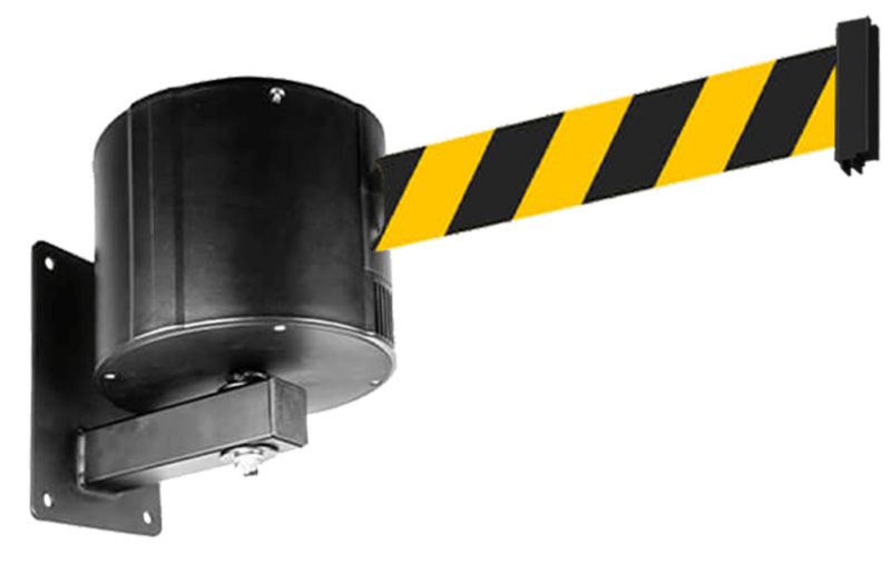 FlexiBarrier Veggmontert avsperringsbånd – Pro – (16 eller 23 meter bånd)