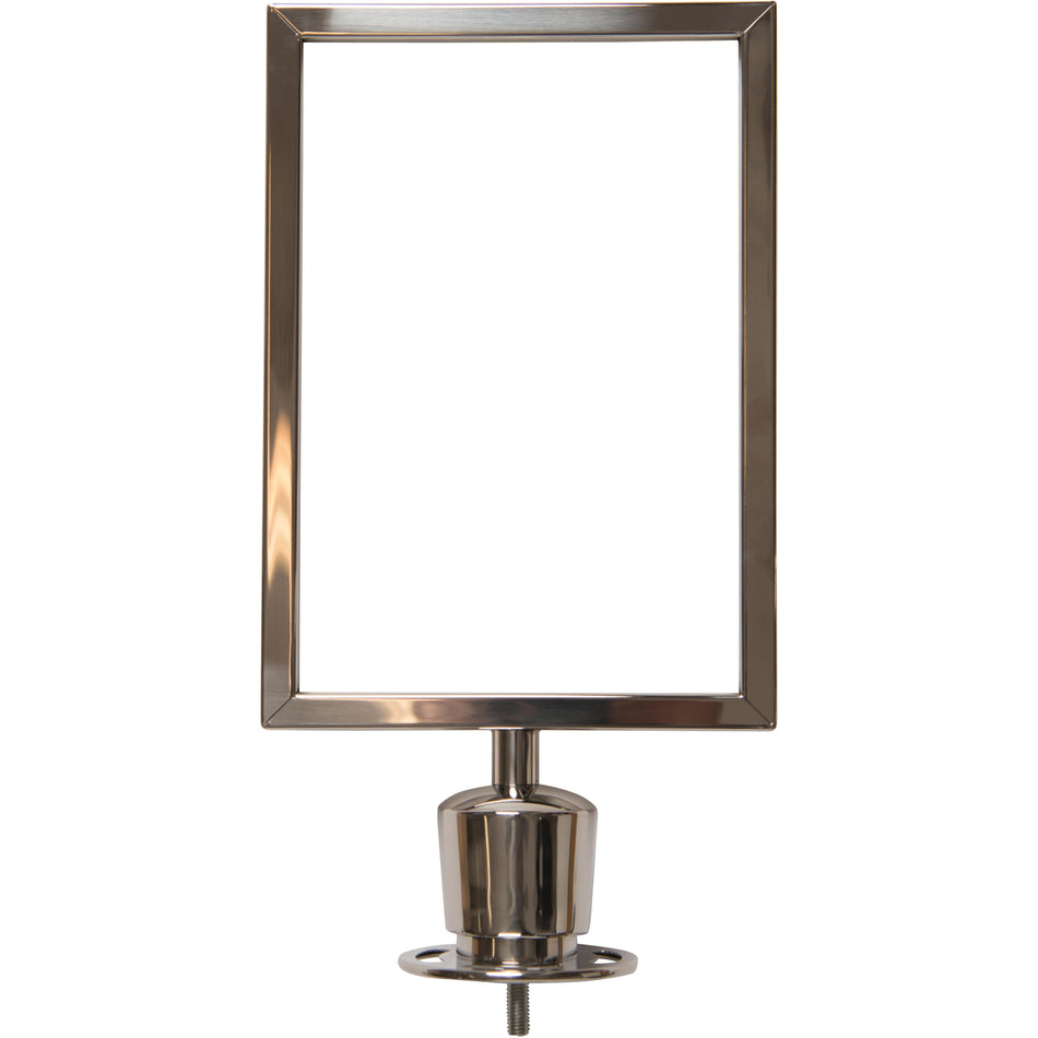 Skiltramme –Crown Top– for Flexibarrier tauavsperringsstolper