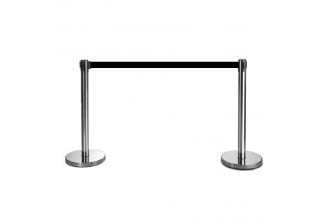 Flexibarrier Uttrekkbare avsperringsbånd Set -Basic- Inkludert 3m Uttrekkbart Bånd