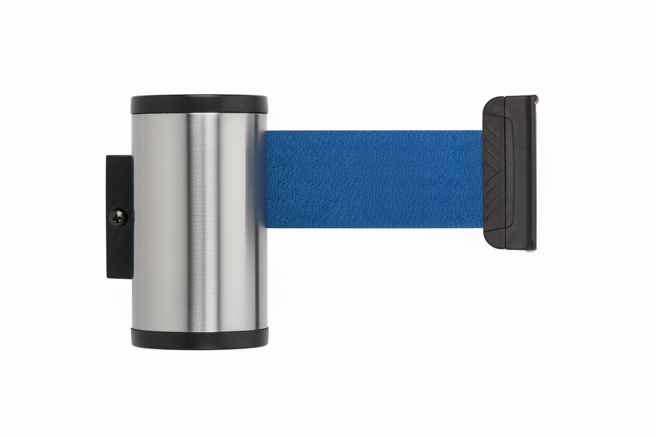 Beltrac L Veggmontert Uttrekkbart Beltebarriere (3,7m)