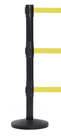 FlexiBarrier Køordner med rullebånd -Pro Triple- (3x3.4m bånd)