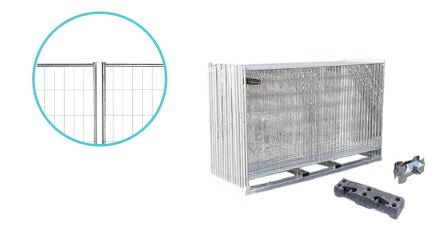 Byggegjerde Premium Original – komplett sett (105 m)