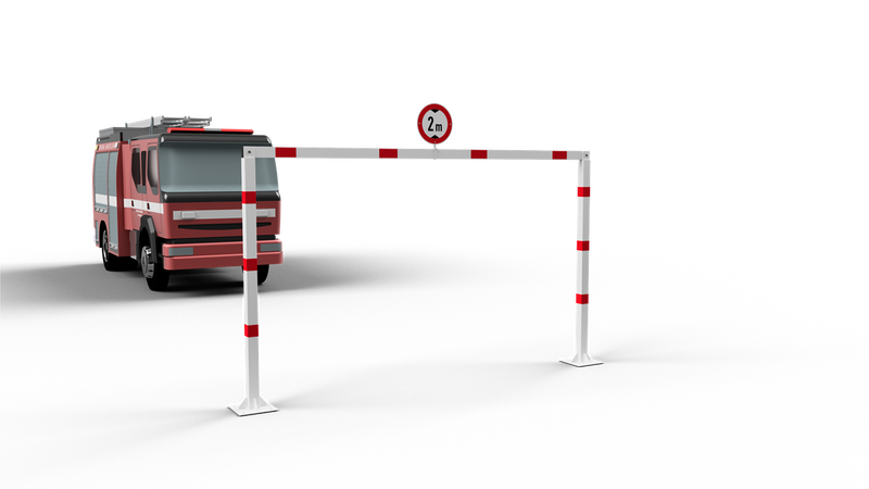 Høydebegrensningsbarriere – Fast – 3000–6000 mm – Varmgalvanisert