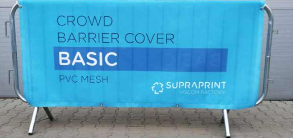 Foldebarriere Deksel – Mesh PVC – 200 × 80 cm – Tilpasset Trykk