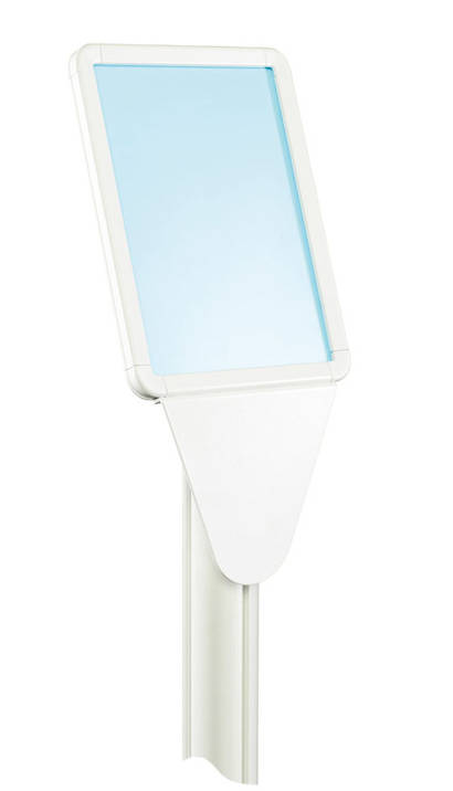 Stolpe med menyholder