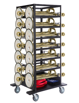 Barrierpakke -Expo- 18 Stolper (Gull), Tau & Transportvogn