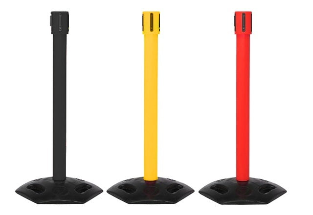 FlexiBarrier mottakerstolpe for køordnere med rullebånd - Outdoor 550-