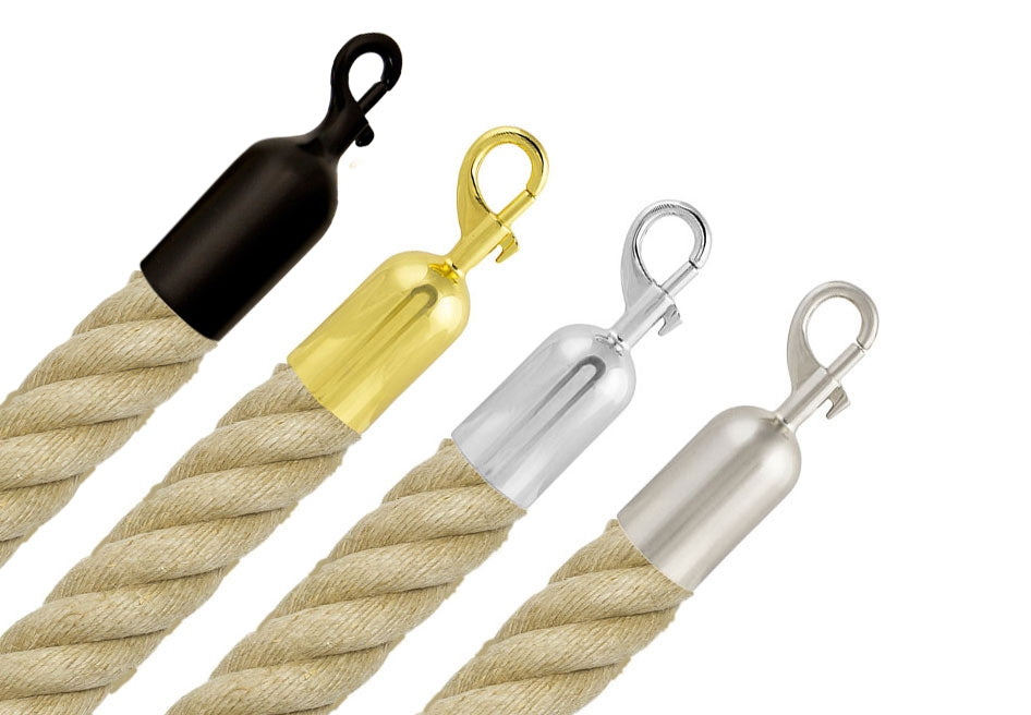 Avsperringsrep med snapplås - Hampa (Ø25 or 35mm)