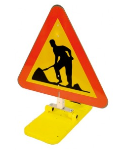 Klappmax uten markeringsskjerm. Veiarbeid.