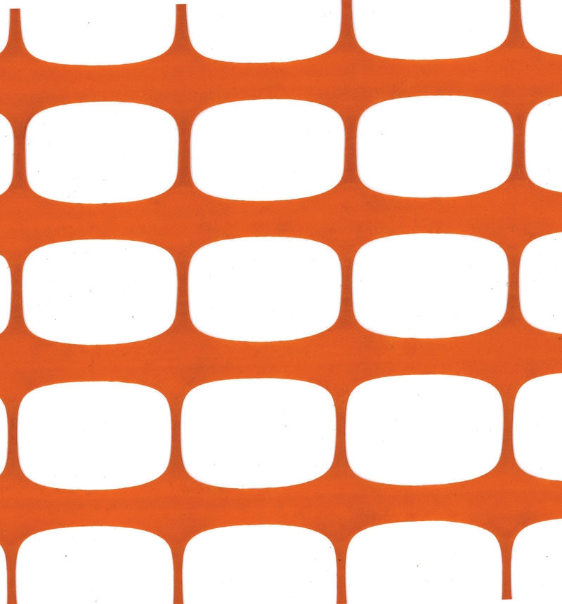 Oransje Plast Sikkerhetsnetting - ØKONOMI- (50m rull)