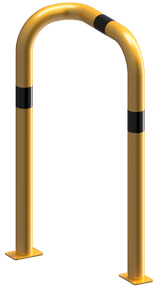 Påkjøringsbøyle - Solid - 90° Ensidig, Dyp Versjon