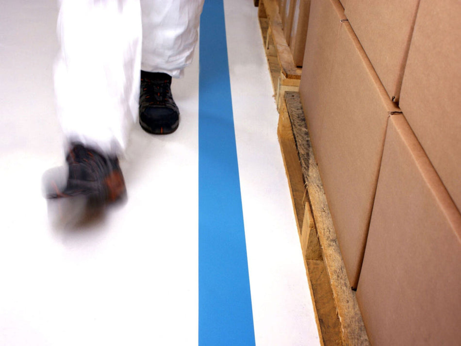 Gulvmerkebånd -PermaRoute- (30m/rull - 50mm, 75mm eller 100mm bredder)