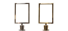 Skiltramme –Crown Top– for Flexibarrier tauavsperringsstolper