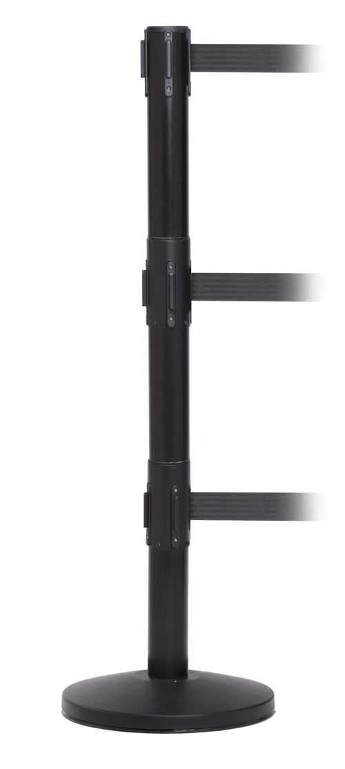 FlexiBarrier Køordner med rullebånd -Pro Triple- (3x3.4m bånd)