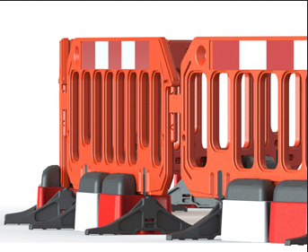 Ekstra vekt for plastbeskyttelsesbarriere -Stopp-