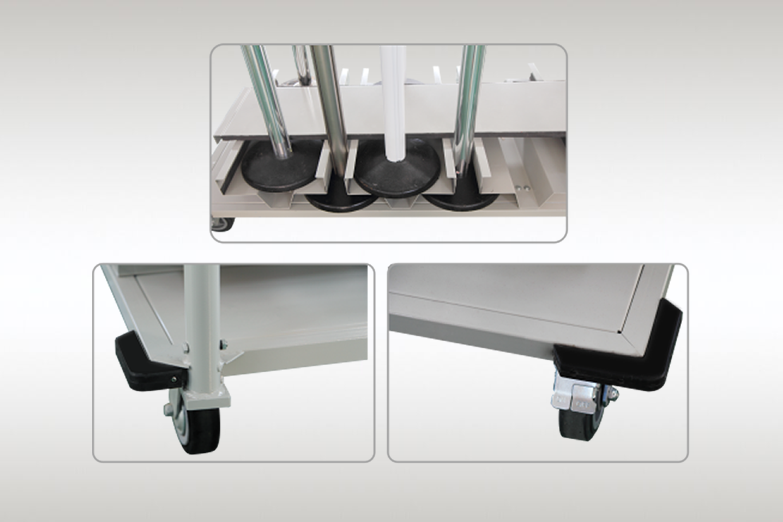 12-stolpers vertikale lagringsvogn