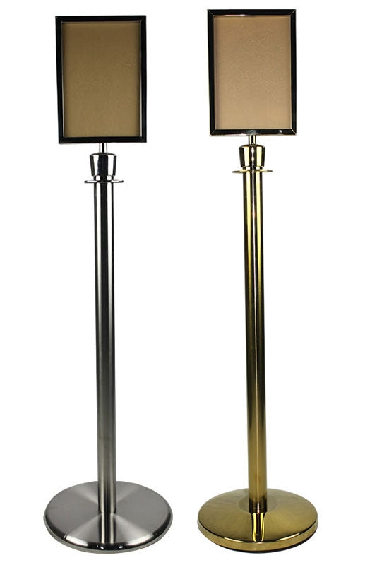 FlexiBarrier -Basic- Stolpe med Informasjonsskilt