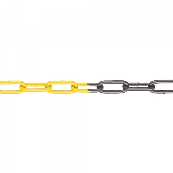 Sperrekjede av stål, galvanisert (15m, forskjellige farger)