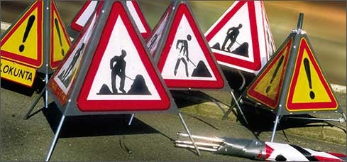 Tältskylt -Tilpasset- Design ditt eget advarselstelt