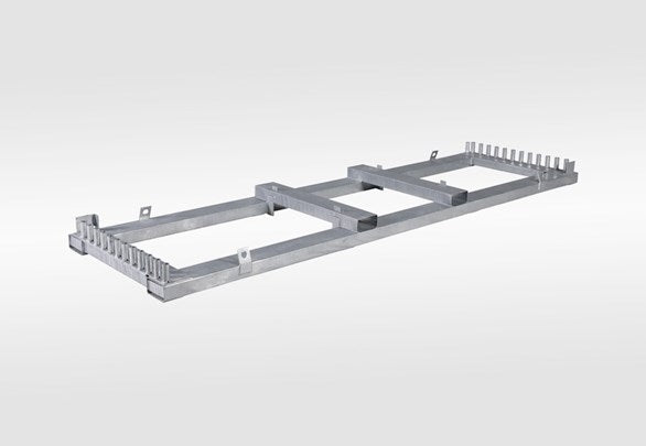 Transportpall for bygggjerdepaneler (3,5 m paneler)