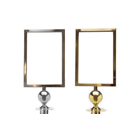 Skiltramme A4 –Ball Top– for Flexibarrier tauavsperringsstolper