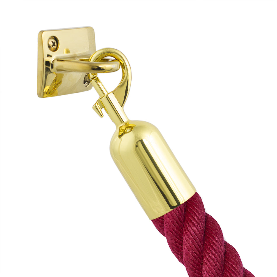 Veggfeste for sperretau med klikklås